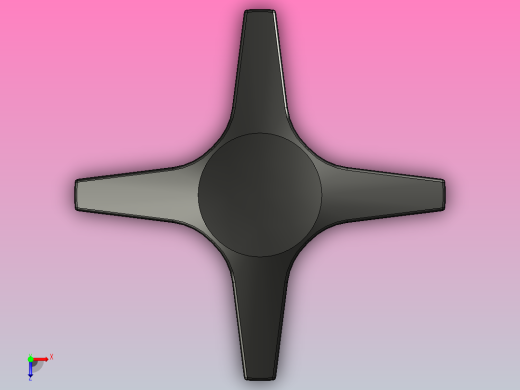 手柄螺母M8x25俯视缩略图