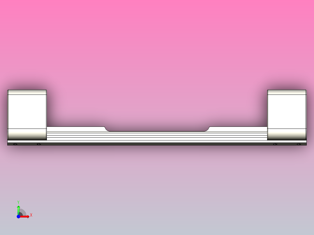 金属电脑架-金属笔记本电脑架i-16前视图