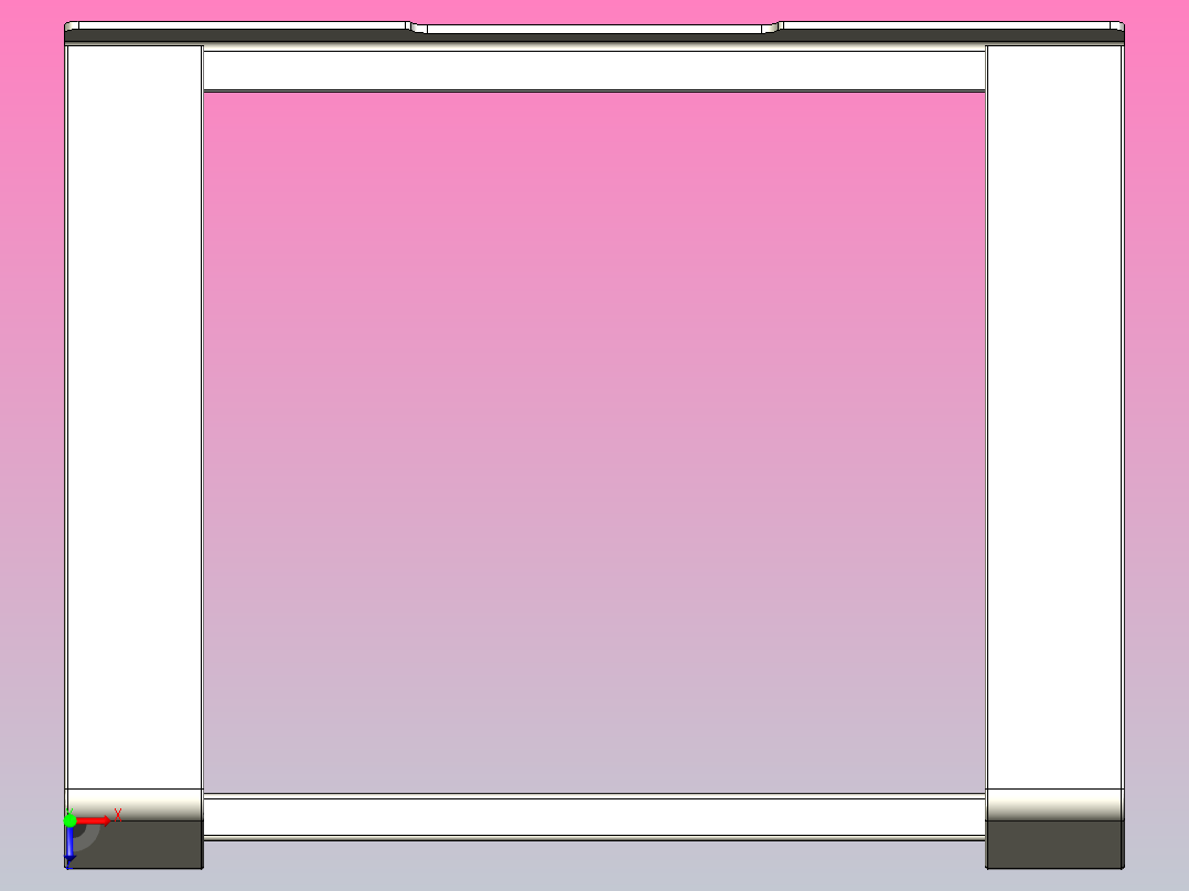 金属电脑架-金属笔记本电脑架i-16俯视图