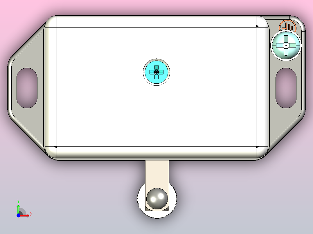 YBLX-12_2短杆行程开关三维模型202011前视图