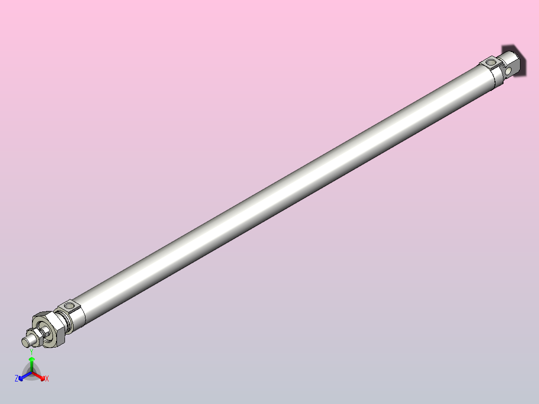 FESTO气缸DSNU-25-500-PPV-A---_0_正等轴测图