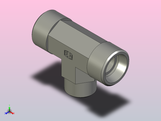 EO管接头三通异径管TR15 12 15LCFX.stp