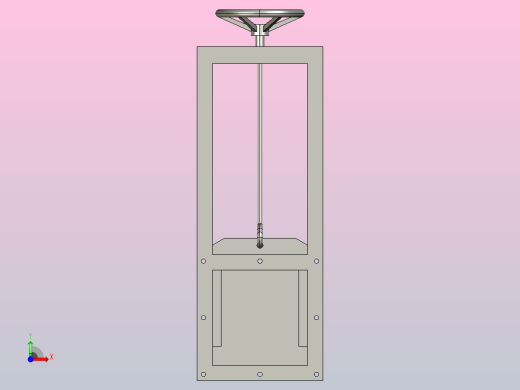 LMD单向螺旋闸门[300×300]前视缩略图