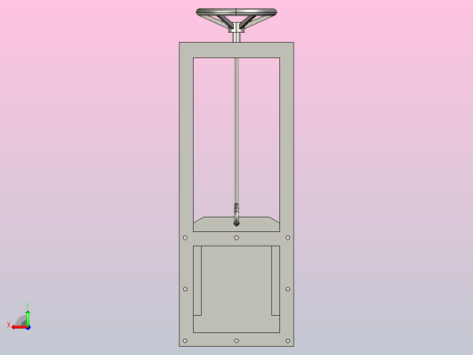 LMD单向螺旋闸门[300×300]后视缩略图