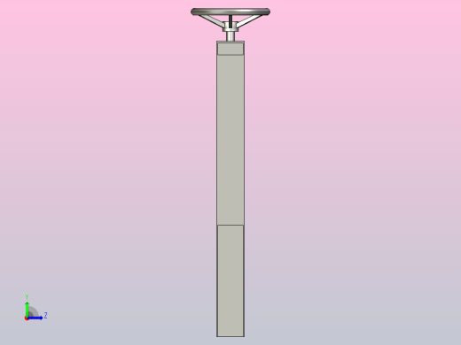 LMD单向螺旋闸门[300×300]左视缩略图