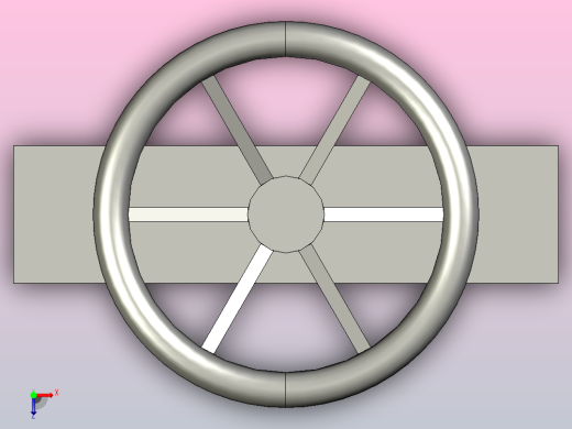 LMD单向螺旋闸门[300×300]俯视缩略图