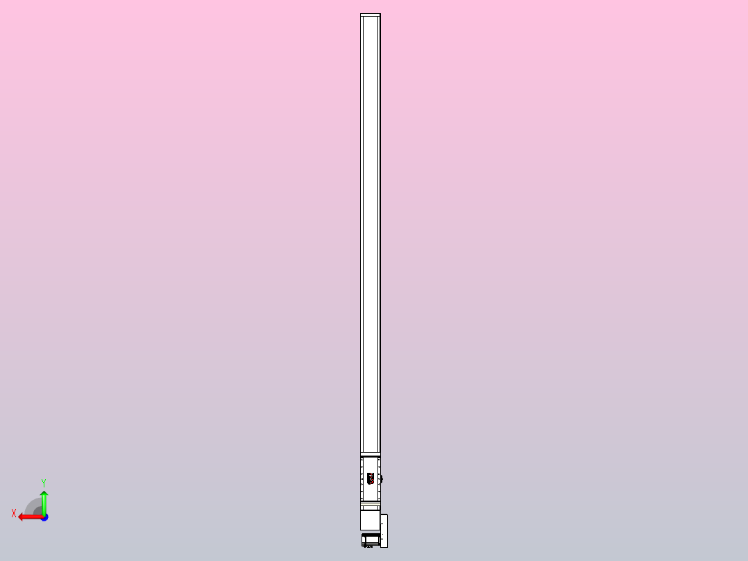 伺服电机集成皮带传动直线执行器TPA-OCB-140-256-L2850-MR-P75-N3后视图