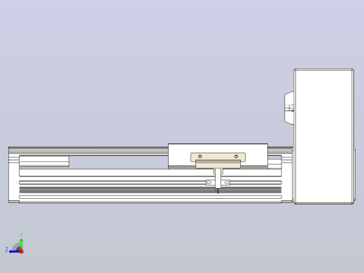 皮带直线轴半封闭可选导轨TPA-HNB-105D-90-L100-LU-Y-P20-N3右视缩略图