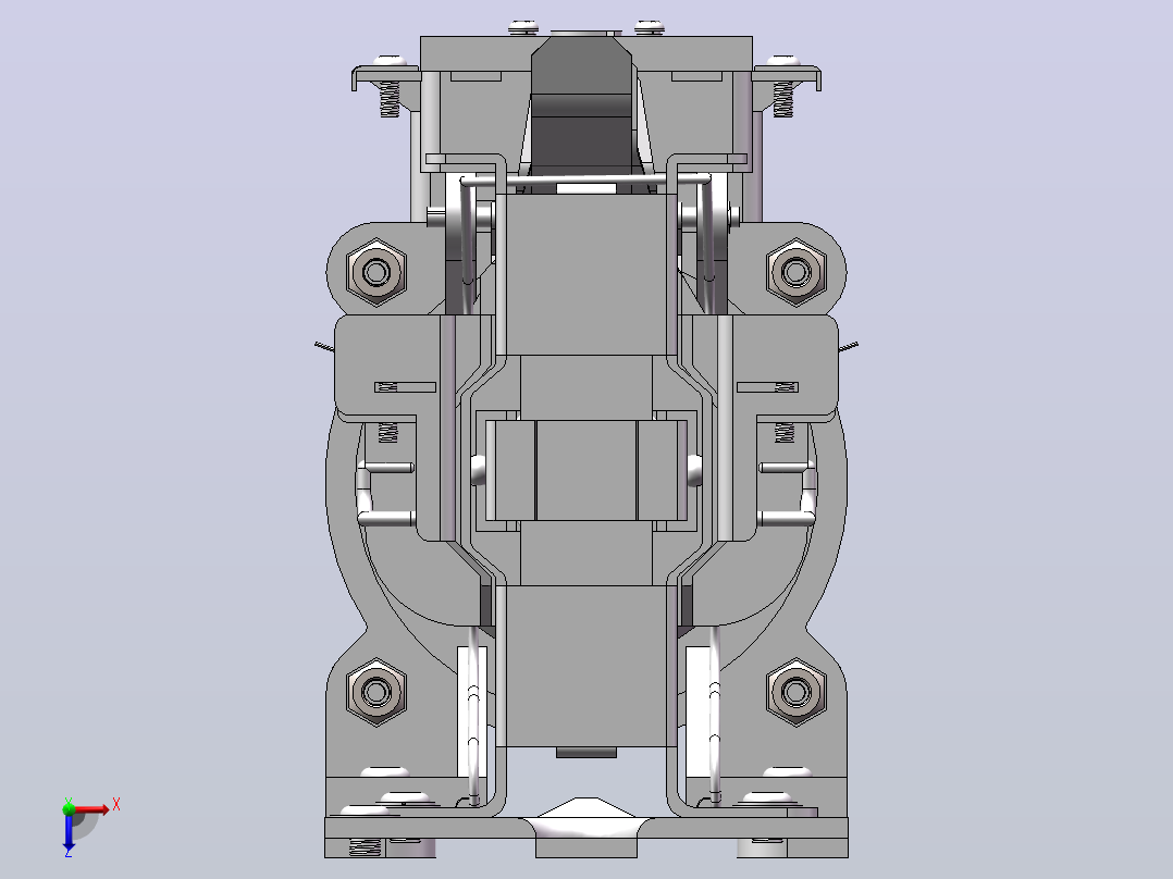 时间继电器3D设计俯视图