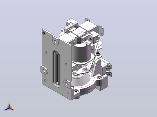 时间继电器3D设计正等轴测缩略图