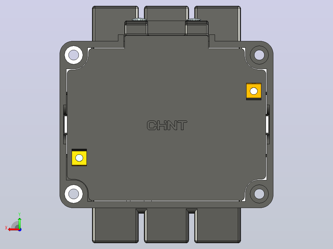 CJT1-40交流接触器三维模型202202后视图