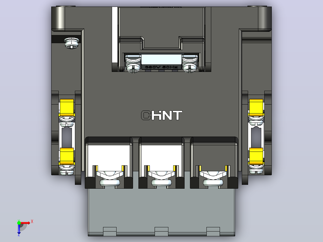 CJT1-40交流接触器三维模型202202俯视图