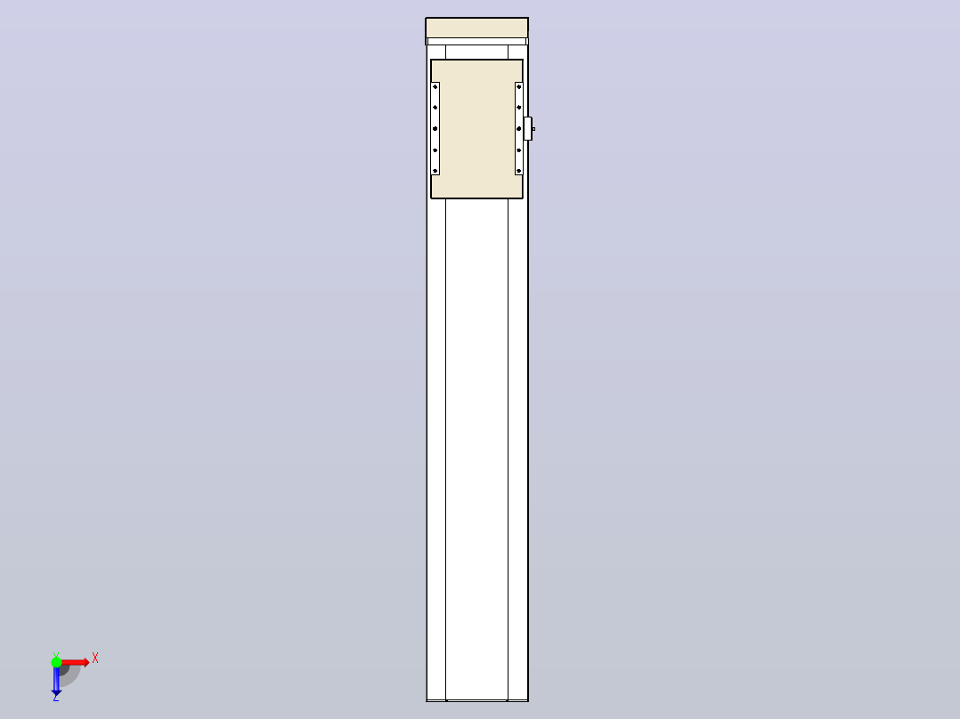 滚珠丝杠直线轴带导轨全封闭TPA-HCR-220D-3210C-L1050-MP-Y-P1K-N3俯视图