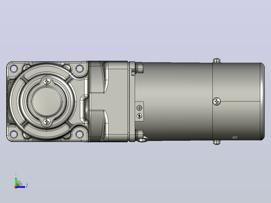 交流减速机5RK40GU-CM(5GU3RC-180RC)新左视图