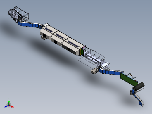 自动化薯片生产线正等轴测缩略图
