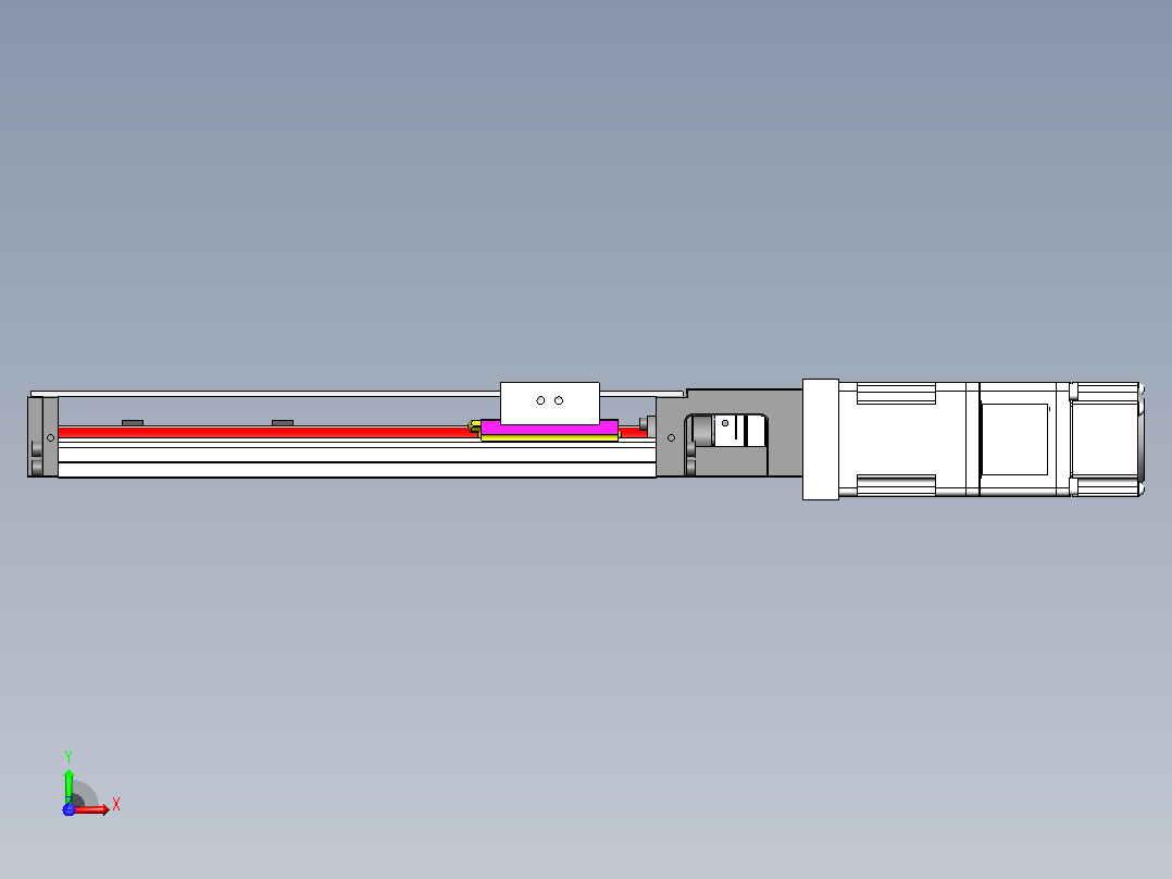 KK模组KK401P-200A1-F0 行程135mm前视图