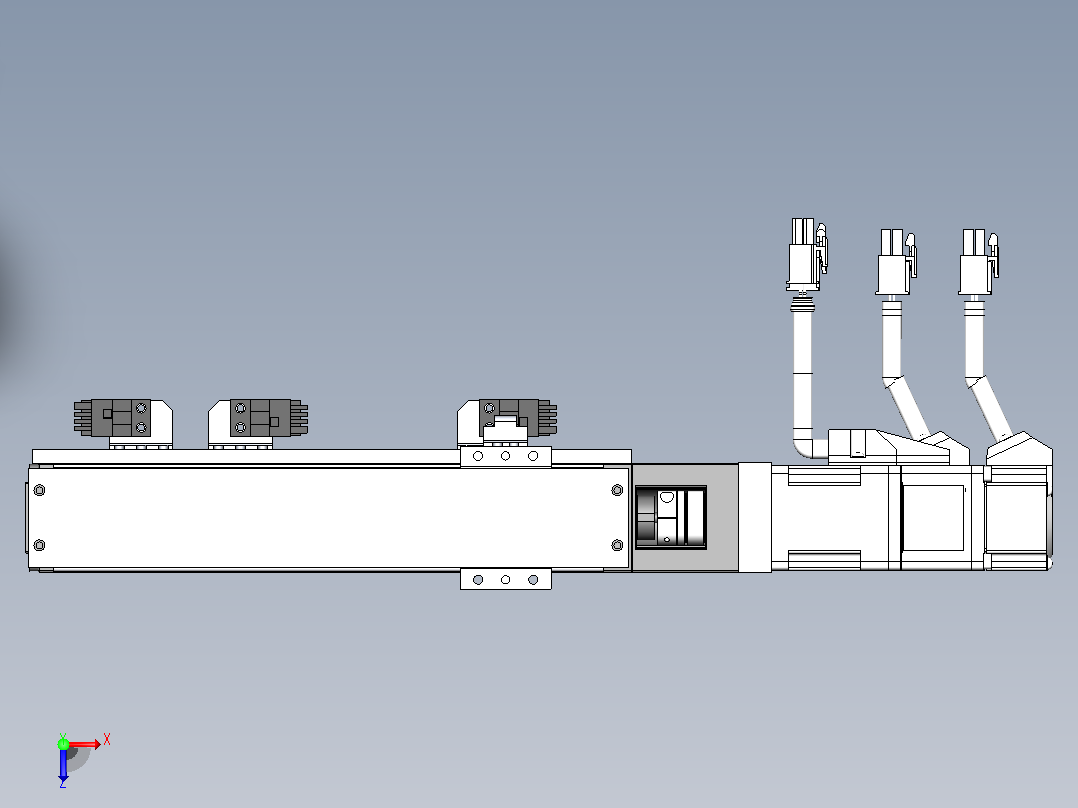 KK模组KK401P-200A1-F0 行程135mm俯视图