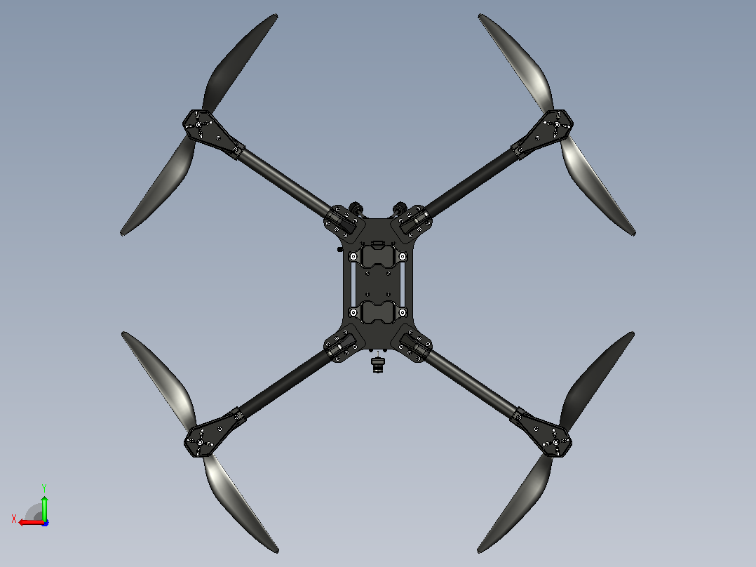 B3000594-K9 Genesis Bravo 数字（开源）无人机后视图