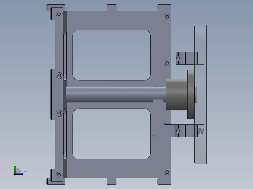 排烟罩拉钉工装6-21左视图