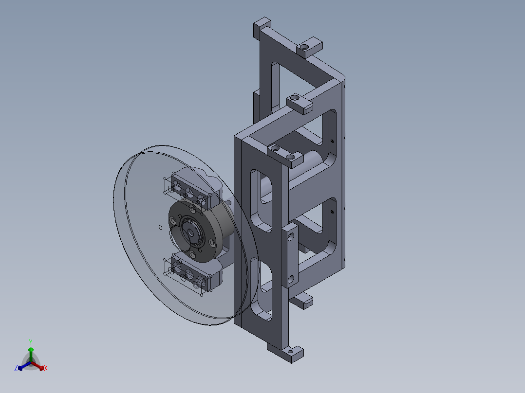 排烟罩拉钉工装6-21正等轴测图