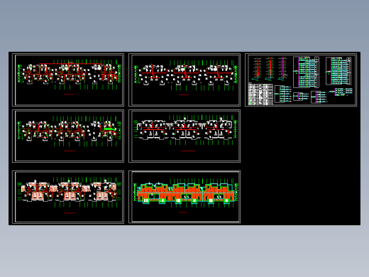 六层住宅楼电气施工图