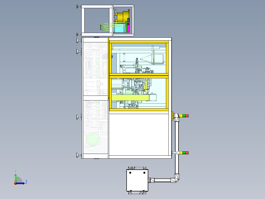 给袋式真空包装机UG10左视图
