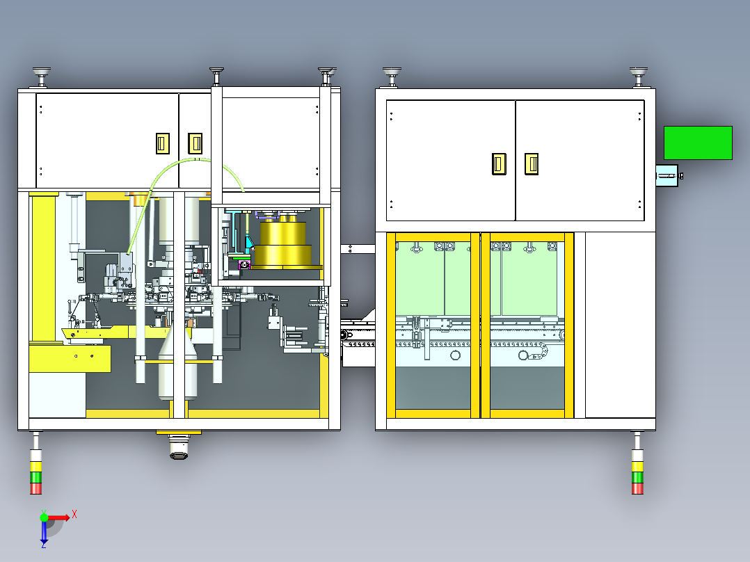 给袋式真空包装机UG10俯视图