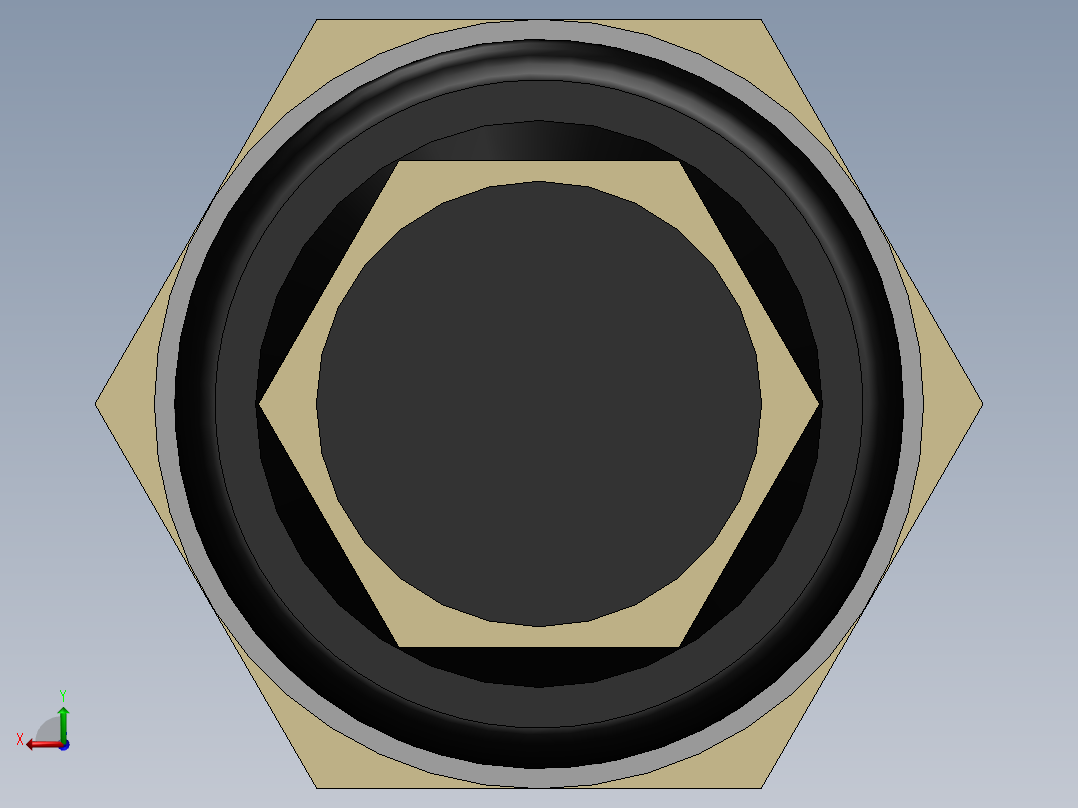 航空插头后视图