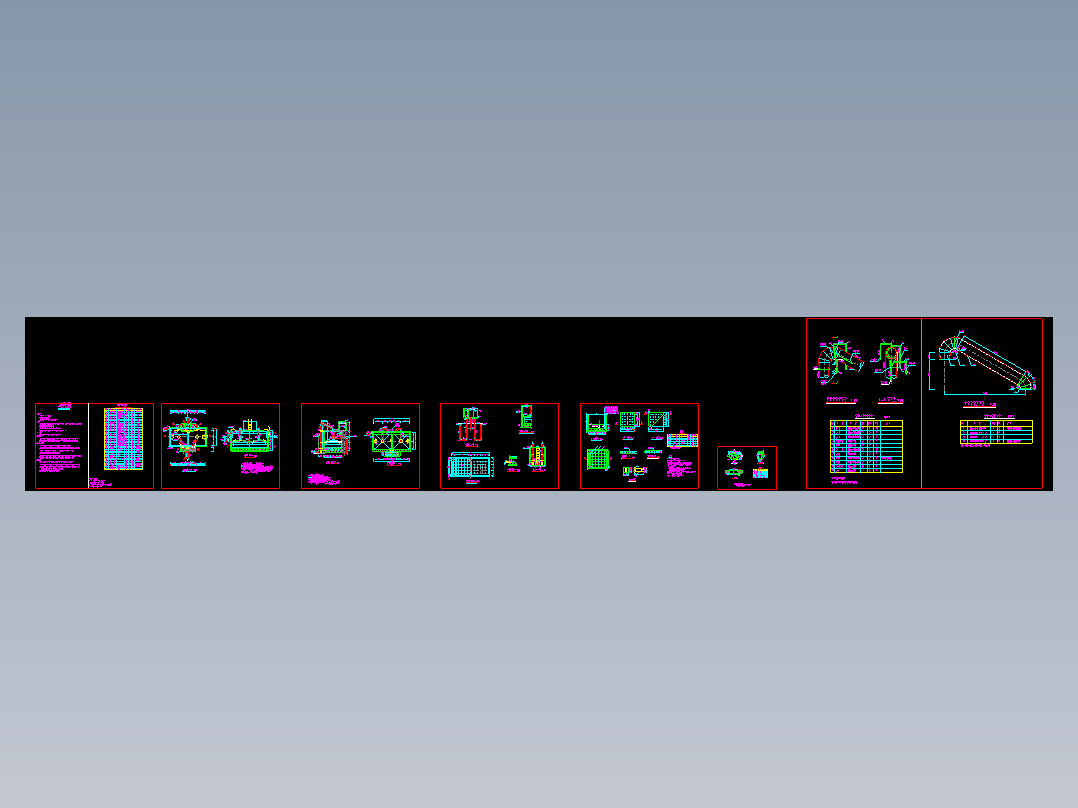 5000m3d 重力式无阀滤池设计图