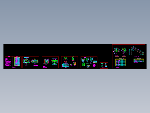 5000m3d 重力式无阀滤池设计图