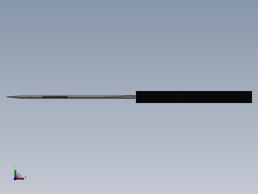 solidworks 匕首3D模型前视缩略图