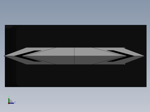 solidworks 匕首3D模型左视缩略图