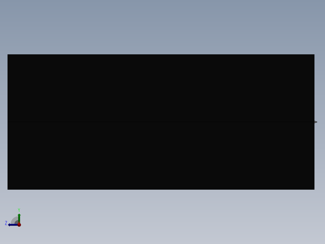 solidworks 匕首3D模型右视图
