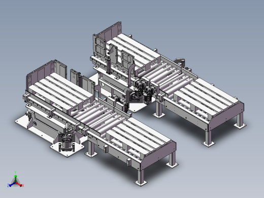 带称重平台的码垛滚筒输送机