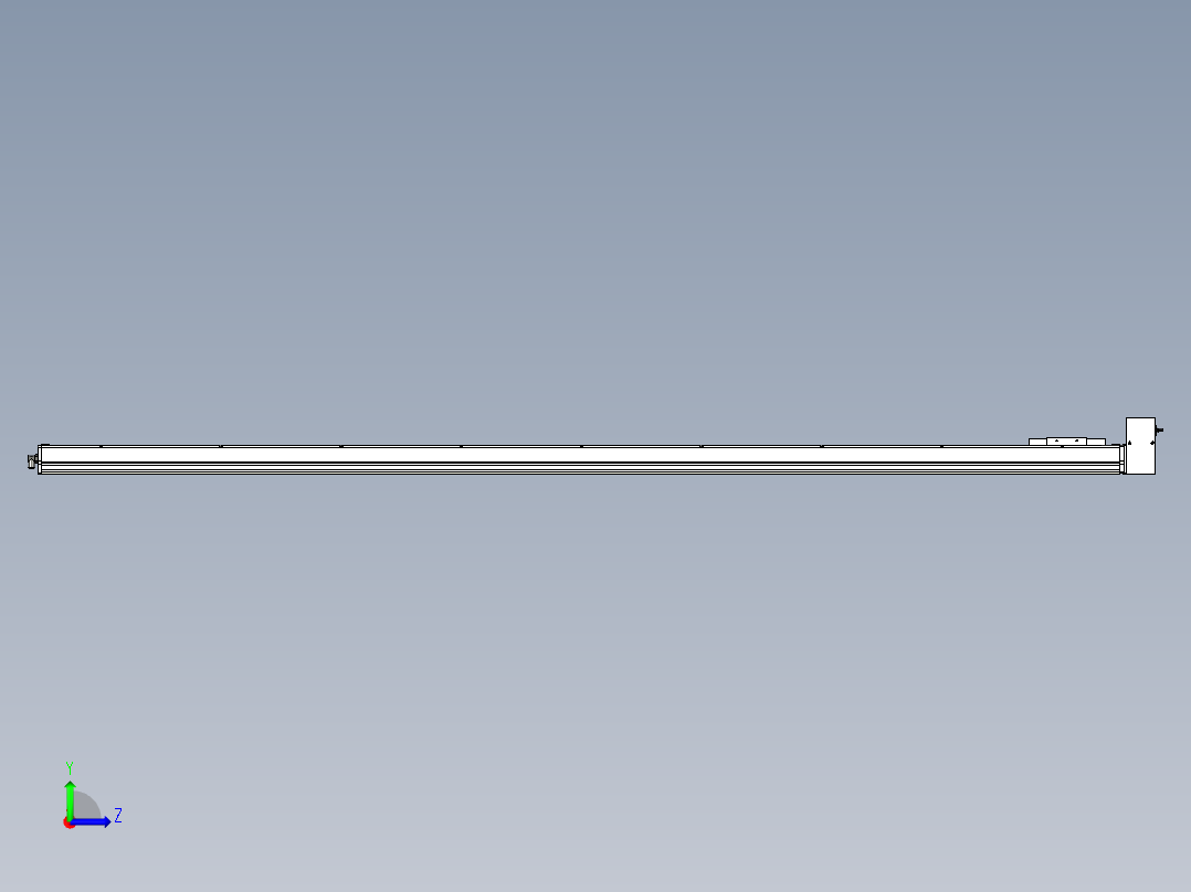 Toyo东佑达直线模组-ECB14-2400-LU左视图