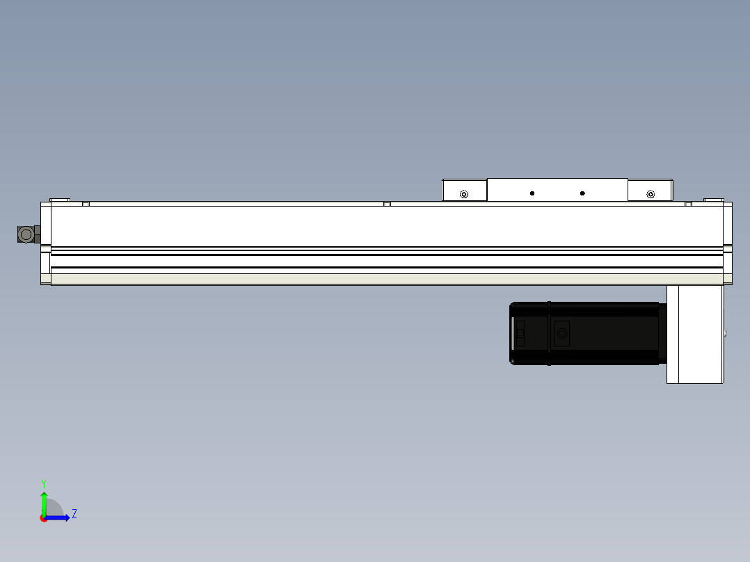 Toyo东佑达直线模组-ECH17-350-BM-400W+煞車左视图