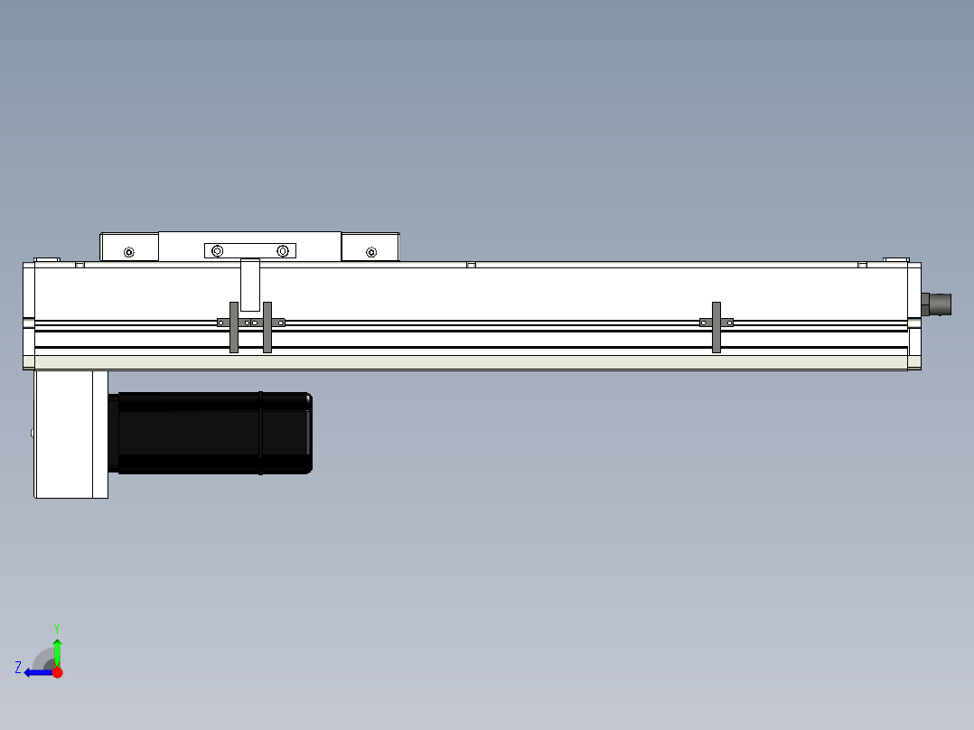 Toyo东佑达直线模组-ECH17-350-BM-400W+煞車右视图