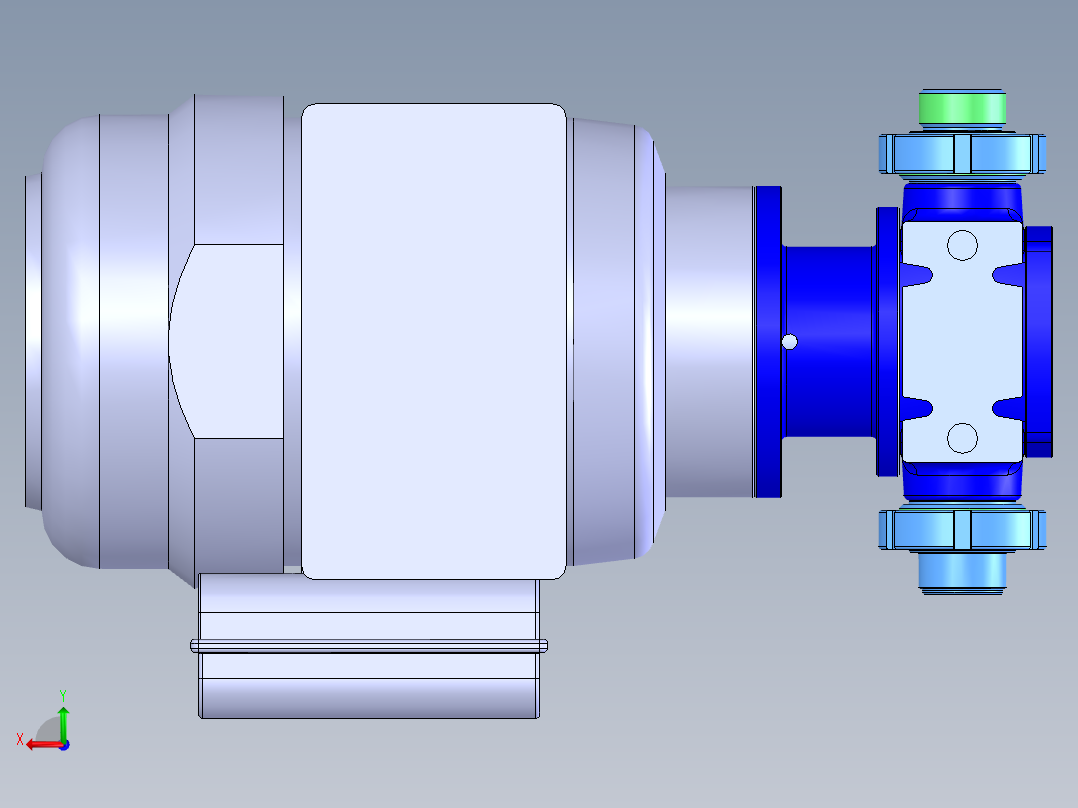 SPG系列管道屏蔽泵后视图