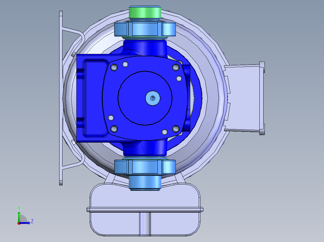 SPG系列管道屏蔽泵左视图