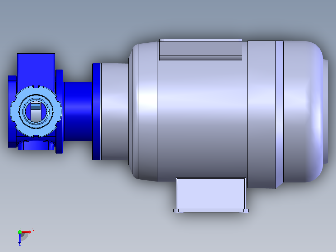 SPG系列管道屏蔽泵俯视图