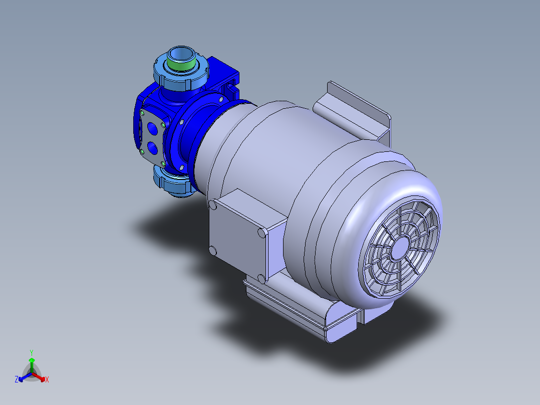 SPG系列管道屏蔽泵正等轴测图