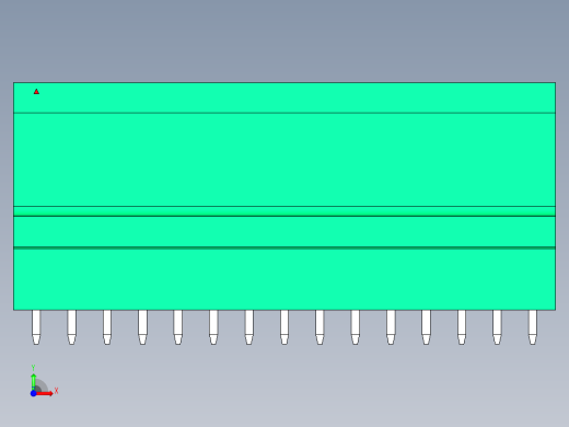 DEGSON 15EDG 系列 3.5mm 插拔式接线端子 FullPack-15EDGVT-3.5-30P-14-00AH前视缩略图