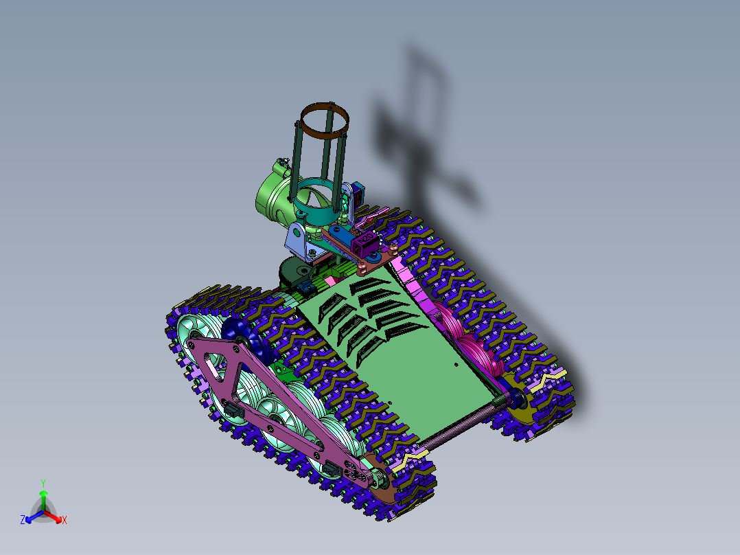 发射乒乓球的遥控坦克车