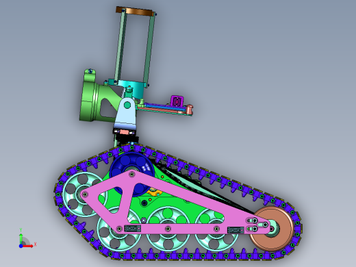 发射乒乓球的遥控坦克车前视缩略图