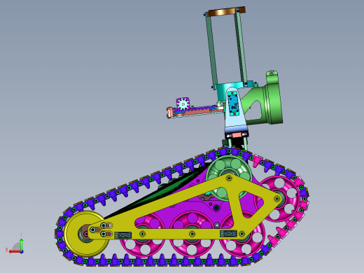 发射乒乓球的遥控坦克车后视缩略图