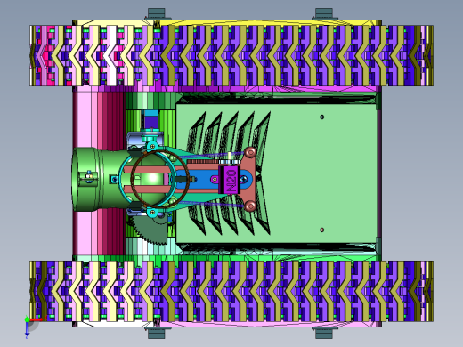 发射乒乓球的遥控坦克车俯视缩略图