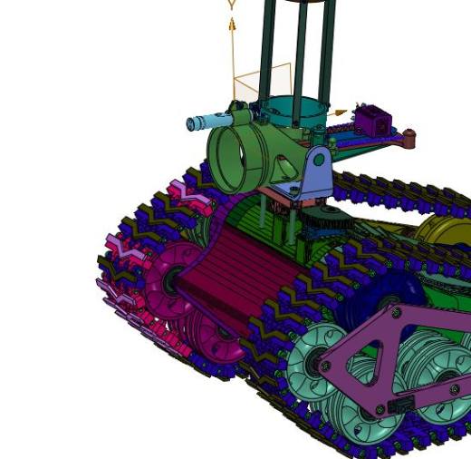 发射乒乓球的遥控坦克车缩略图