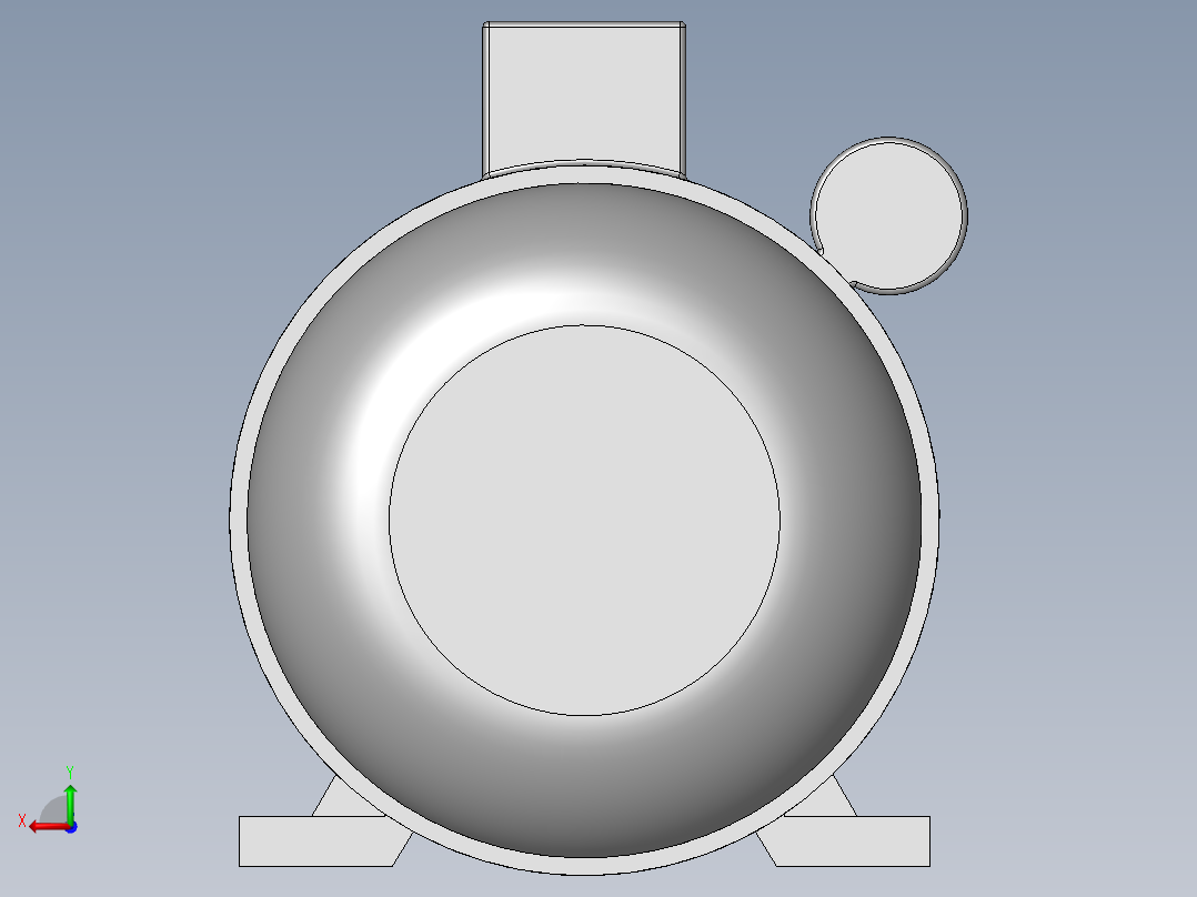 异步电机DJ_YS系列(IP44)_IMB3型_YS-90L-6后视图
