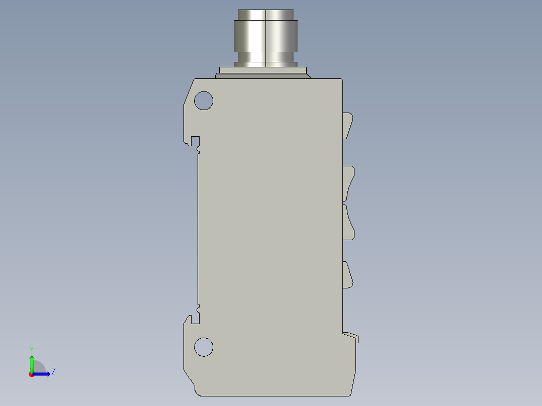 基恩士PX-10C(P)_kc图纸模型左视图