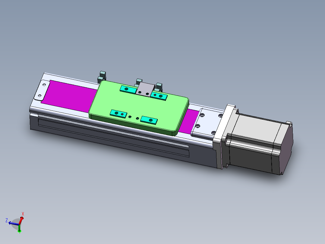 MTH丝杆半封闭模组MTH6M-BC-57主视图
